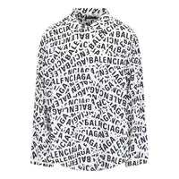 Balenciaga Logo Strips Minimal Shirt 'White' 681812TML219040