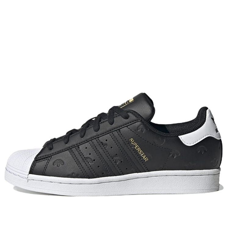 (WMNS) adidas Superstar 'Allover Debossed Trefoils - Black White' HQ1937