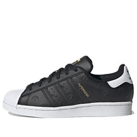 (WMNS) adidas Superstar 'Allover Debossed Trefoils - Black White' HQ1937