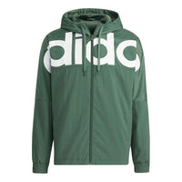 adidas neo M Icons C+ Wb Casual Sports Alphabet Logo Printing Hooded Jacket Green H14224
