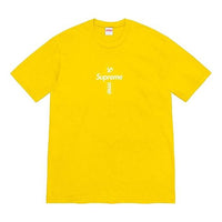 Supreme Week 17 Cross Box Logo Tee LogoT SUP-FW20-371-YEL