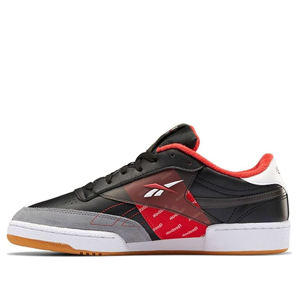 Reebok Club C 85 Red/Black Skate Shoes EH0139