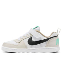 (PS) Nike Court Borough Low 'Cream White Black' DZ2785-101