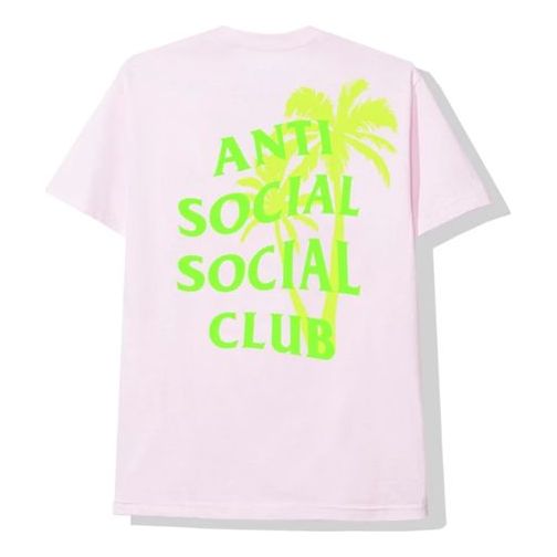 ASSC China limited Back Alphabet Logo Printing Short Sleeve Unisex Pink ASST384