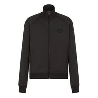Men's DIOR SS21 Solid Color Casual Sports Jacket Black 113J201A0631-C900