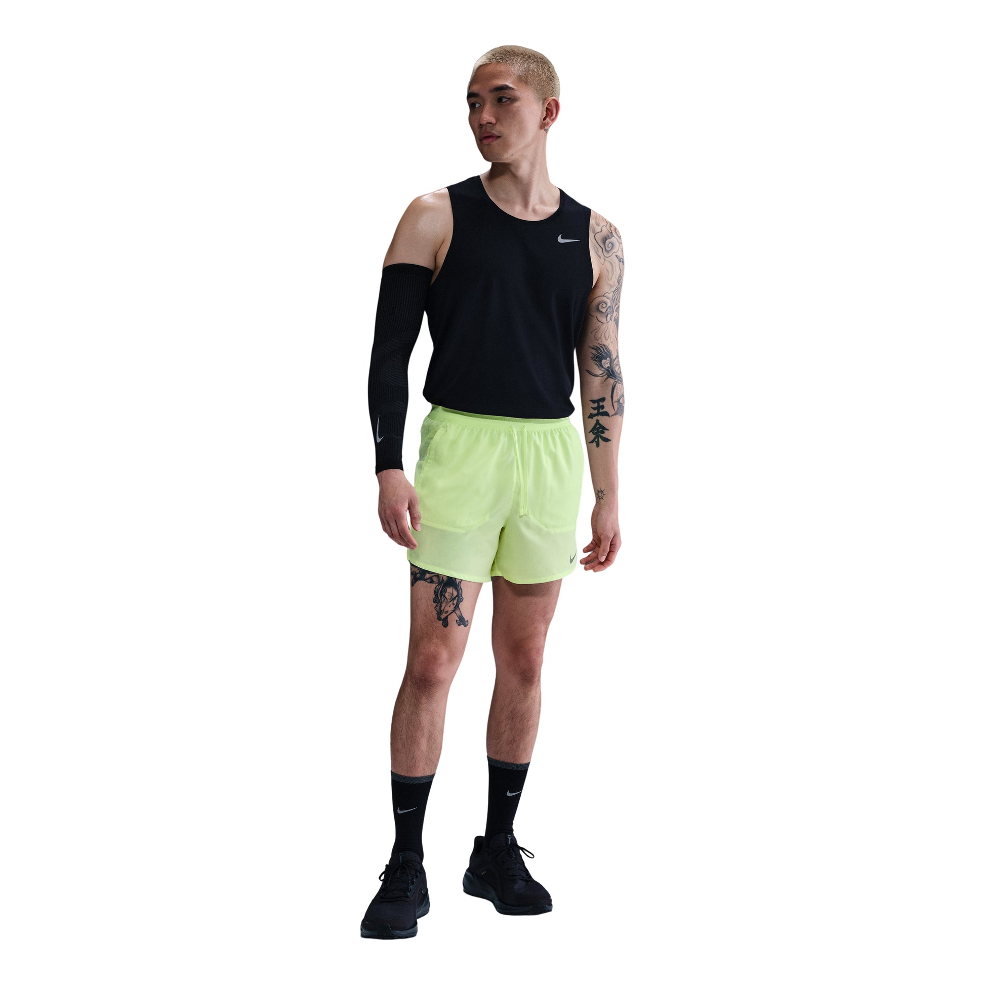 Nike Dri-FIT Stride 5" Hidden Lined Running Shorts 'Barely Volt' DM4756-701
