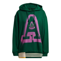 (WMNS) adidas Oversized A Graphic Hoodie Asia Sizing 'Green' IC5237