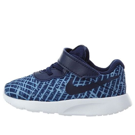 (TD) Nike Tanjun Print Low-Top Running Shoes Blue 833673-400