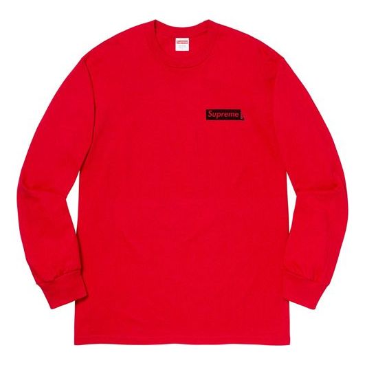 Supreme SS20 Week 1 Sacred Unique L/S Tee Back Alphabet Long Sleeves Unisex Red SUP-SS20-336