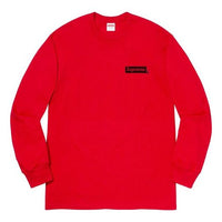 Supreme SS20 Week 1 Sacred Unique L/S Tee Back Alphabet Long Sleeves Unisex Red SUP-SS20-336