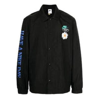 Nike Sportswear Unlined Coaches Jacket 'Black Blue' DM5055-010