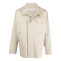 Off-White SS22 Arrow Pattern Jacket Brown OMEL021S22FAB0011717