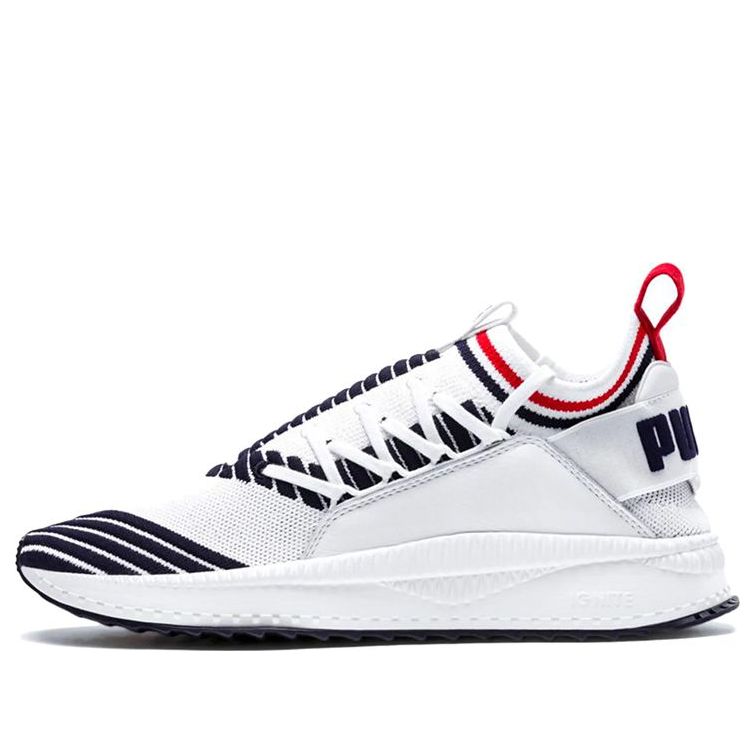 PUMA Evolution Tsugi Jun Sport Stripes Low Running Shoes Black/White 367519-01