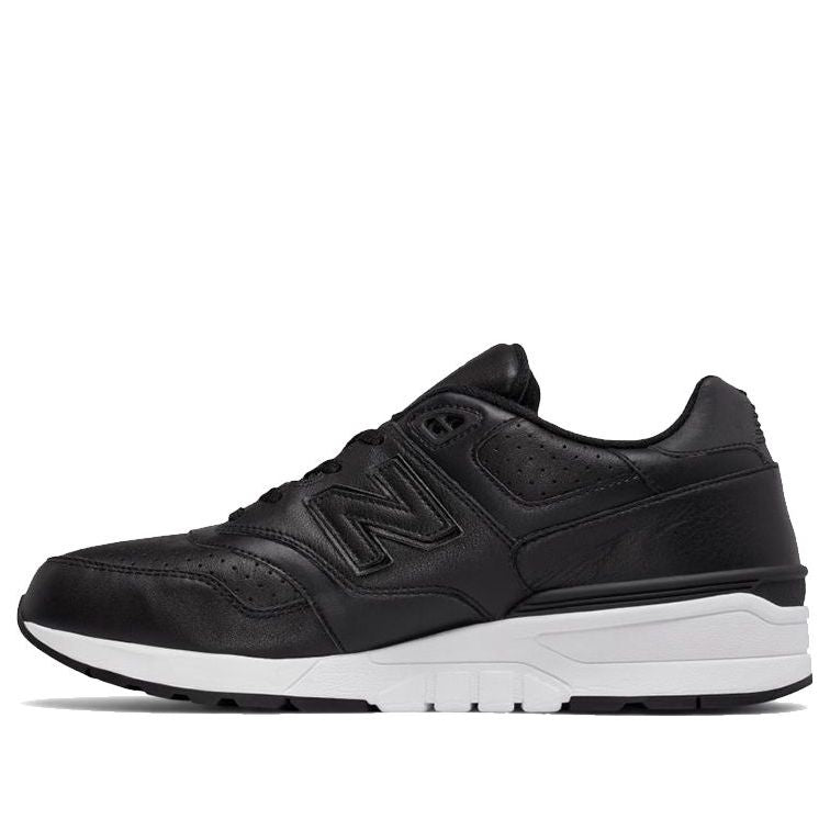 New Balance 597 Leather 'Black White' ML597BLL