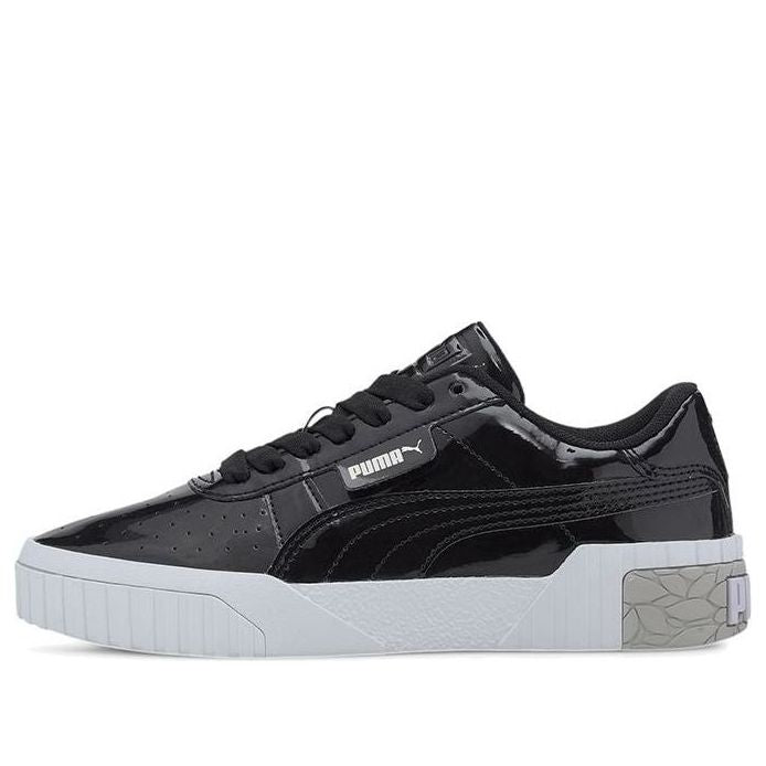 (GS) PUMA Cali Patent Casual Board Shoes Black/White/Grey 373159-02
