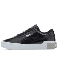 (GS) PUMA Cali Patent Casual Board Shoes Black/White/Grey 373159-02