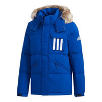adidas Down Puffa 3str Outdoor Sports Down Jacket Blue DW8928