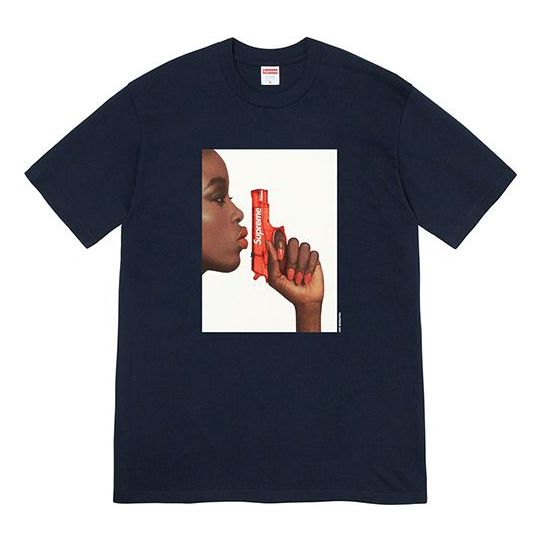 Supreme Week 1 Water Pistol Tee T SUP-SS21-402-NAV