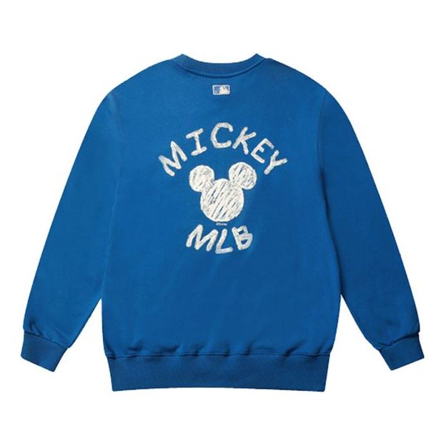 MLB x Mickey Mouse Long-Sleeve Fleece Unisex Blue 31MTK1041-07U