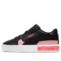 (WMNS) PUMA Cali Casual Board Shoes Black/Pink 380693-02