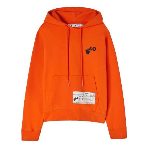 Men's Off-White x Teenage Engineering Crossover Logo Pattern Printing Orange OMBB034T22FLE0012001