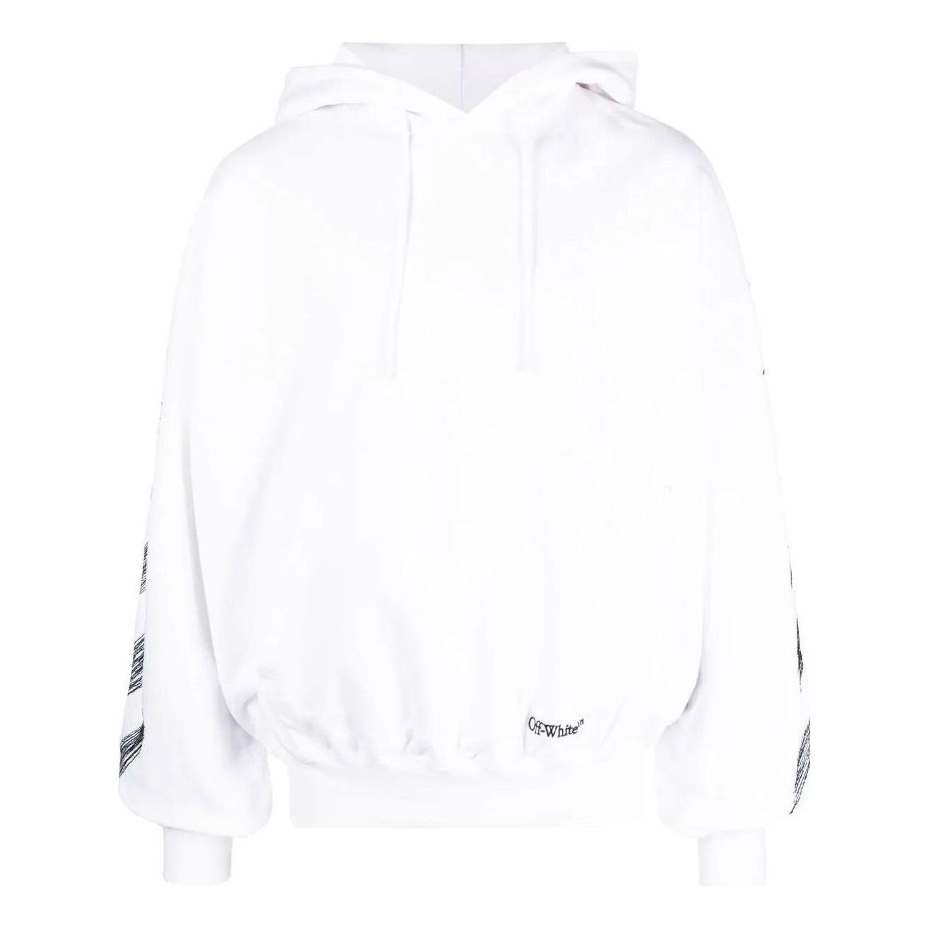 Off-White Embroidery Hoodie 'White' OMBB110S23FLE0050110