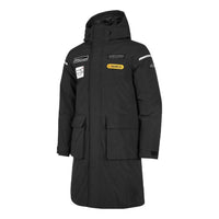 Skechers Performance Series Long Down Jacket 'Black White Yellow' P421M003-0018