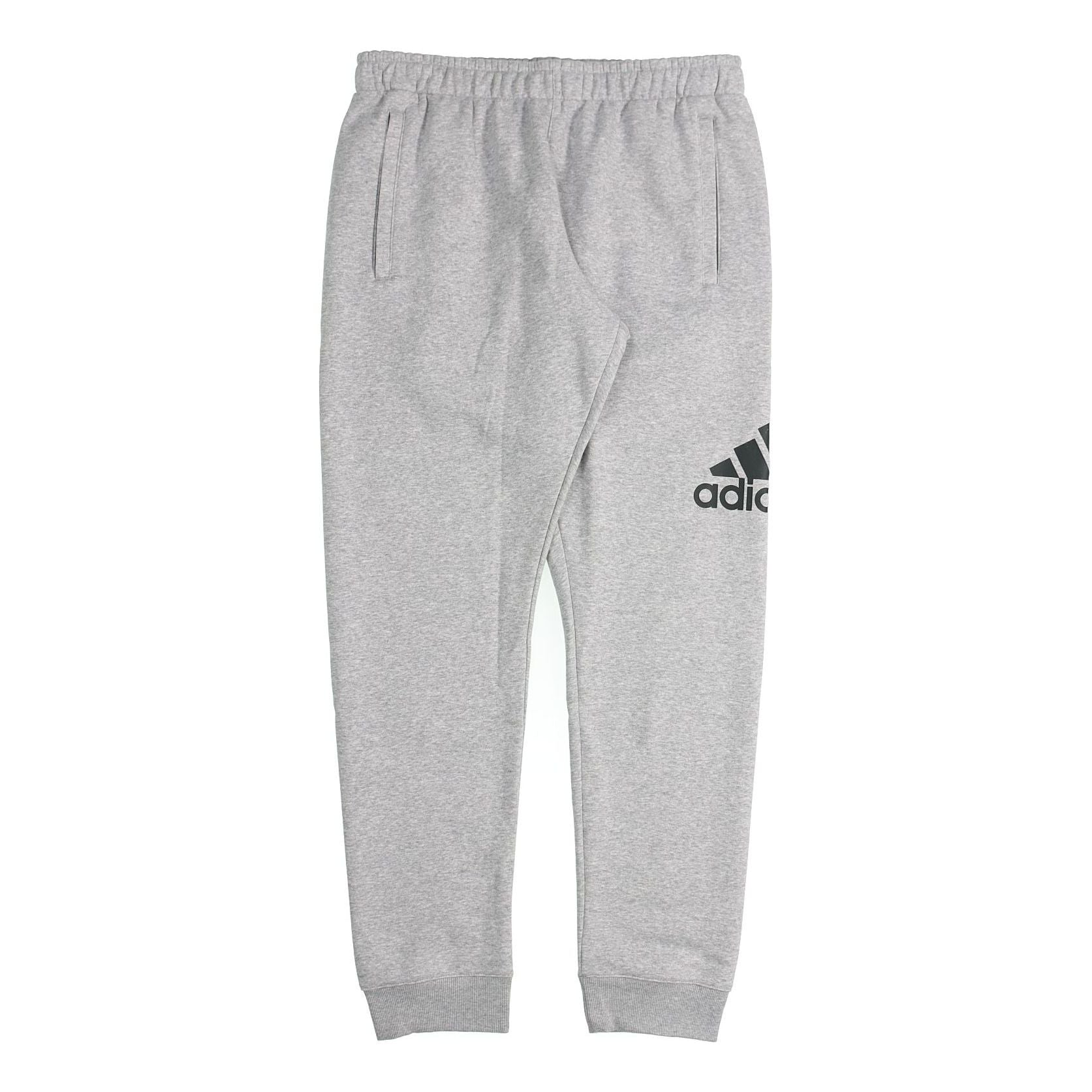 Men's adidas Training Sports Knit Long Pants/Trousers Medium Hemp Grey AB6528