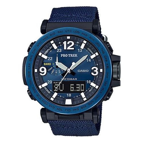 Men's CASIO PRO TREK Outdoor mountaineering Sports Watch Mens Blue Analog PRG-600YB-2