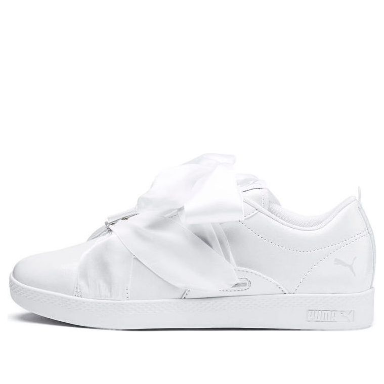 (WMNS) PUMA Smash Bkl Patent Shoes White 369638-01
