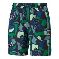 PUMA X Butter Goods Allover Printed Shorts 'Green' 534269-50