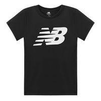 New Balance Men's New Balance Contrasting Colors Logo Printing Sports Round Neck Short Sleeve Black MT03919-BK