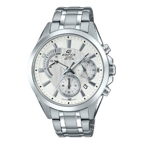 CASIO EDIFICE Stainless Steel Strap Mens Silver Analog EFV-580D-7AVU