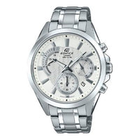 CASIO EDIFICE Stainless Steel Strap Mens Silver Analog EFV-580D-7AVU