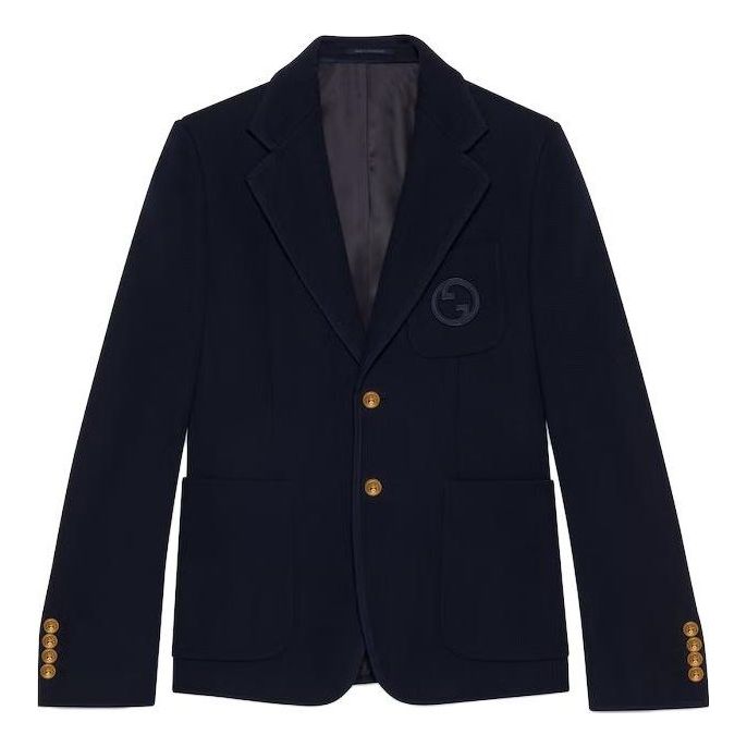 Gucci Cotton Jersey Formal Jacket 'Dark Blue' 751178-ZAM6S-4240