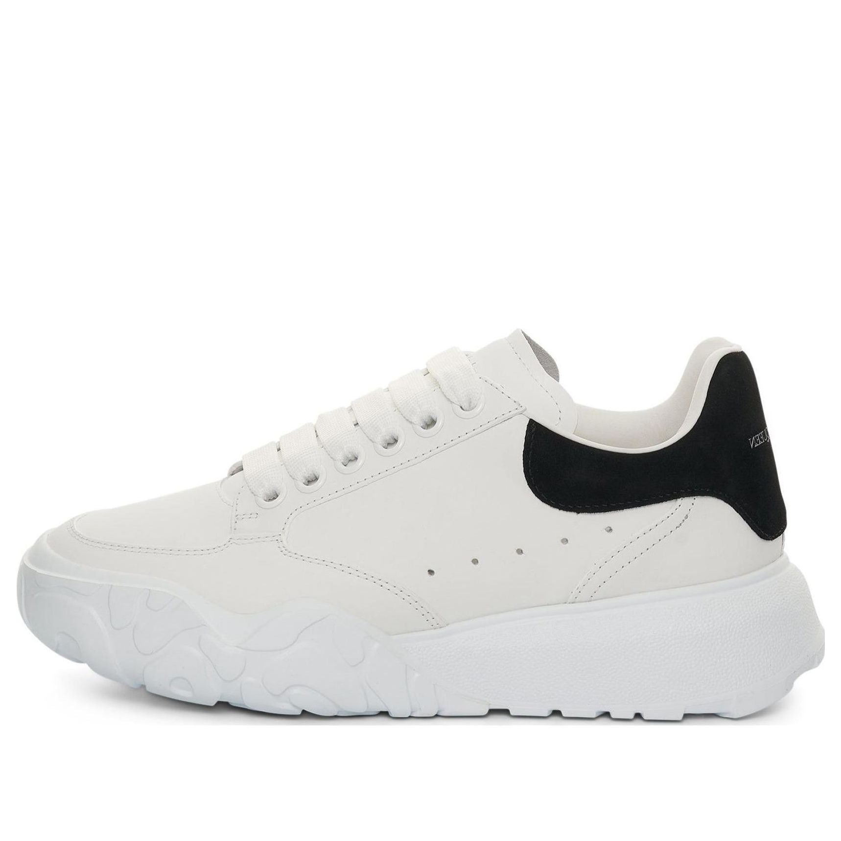 (WMNS) Alexander McQueen Oversized Court Trainer 'White Black' 633915WIA9A9061