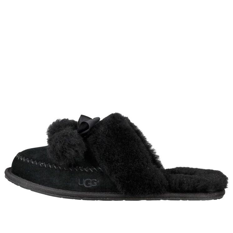 (WMNS) UGG Hafnir Slippers 'Black' 1017544-BLK