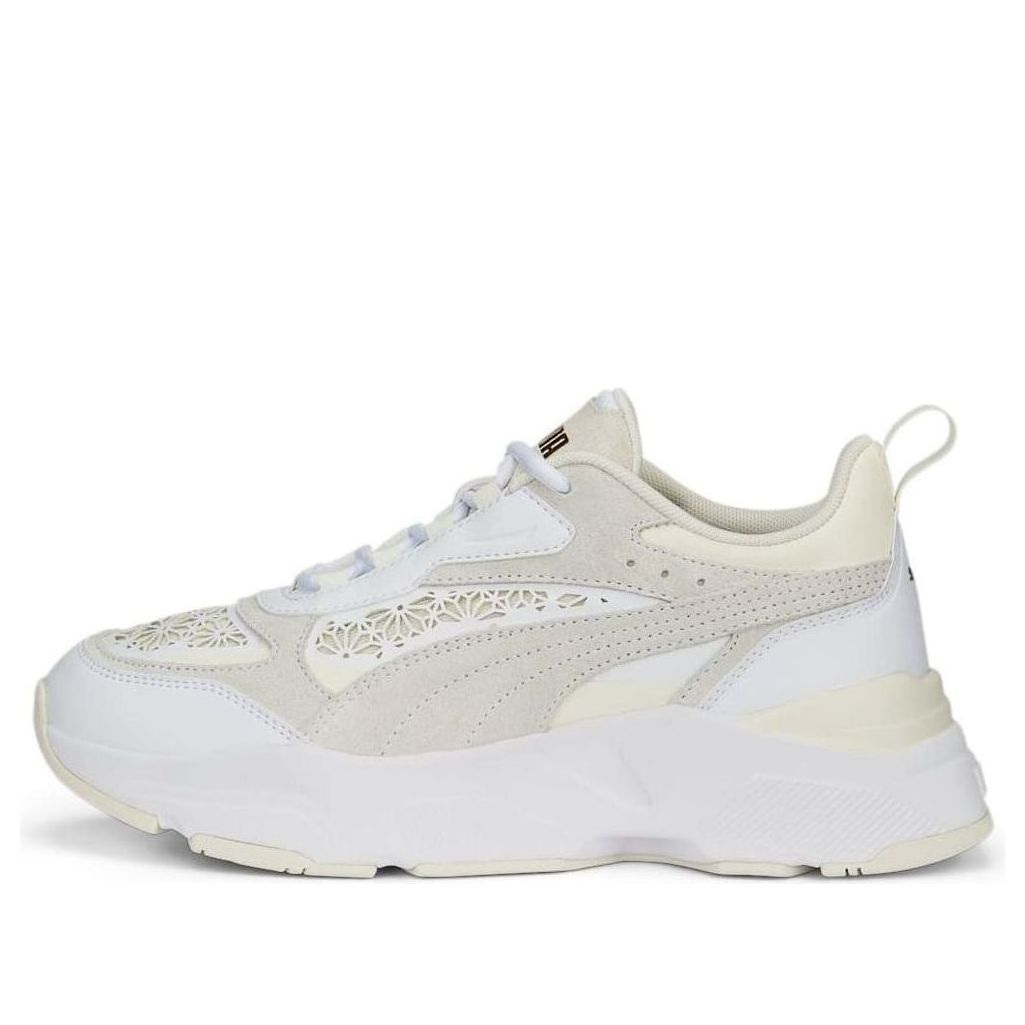 (WMNS) PUMA Cassia Laser Cut 'White Pristine' 389298-01