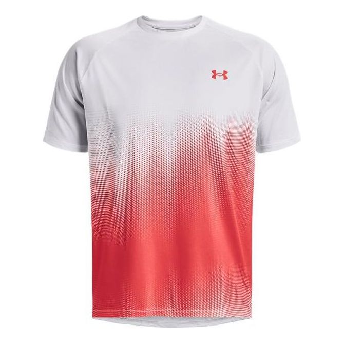 Under Armour Tech Fade T-shirt 'White Red' 1377053-100