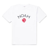 NOAH Nyc x Mr.Porter Recycle Cotton Rose Logo White Mr.Porter Tee KN32FW19WHT