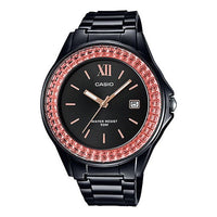 CASIO STANDARD Retro Minimalistic Orange Pink Black Orange Watch Black Orange Black Analog LX-500H-1E