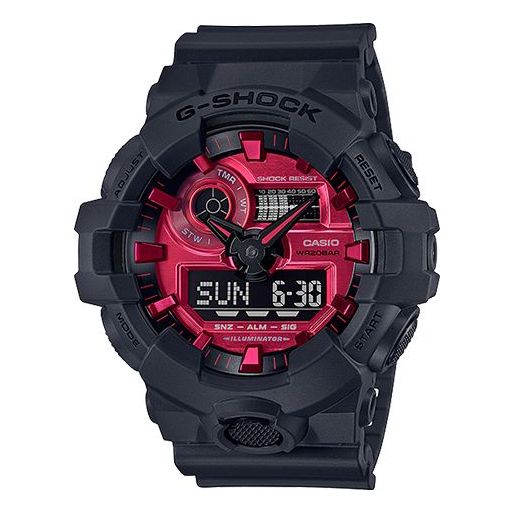 CASIO G-Shock Analog-Digital 'Black Red' GA-700AR-1ADR