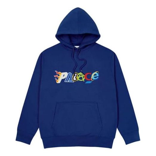 PALACE Funny Logo hooded Drawstring Unisex Blue P20CS004