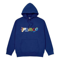 PALACE Funny Logo hooded Drawstring Unisex Blue P20CS004