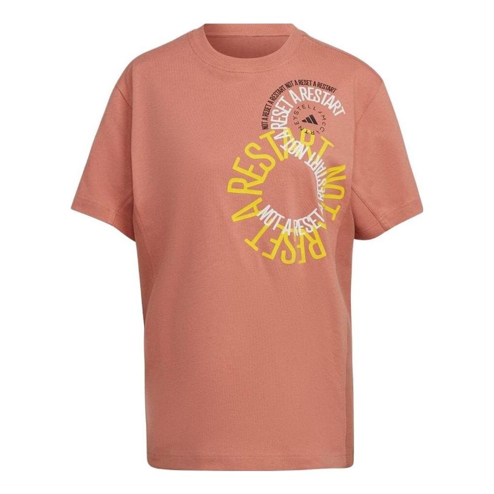 adidas by Stella McCartney T-Shirt 'Faded Ambient Blush' IB5883