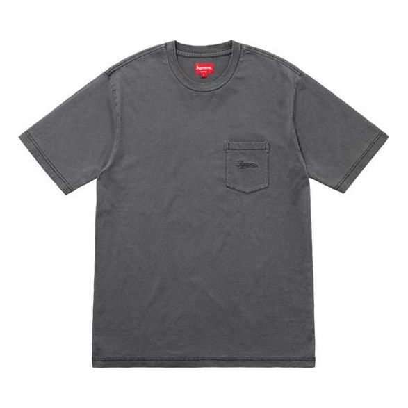 Supreme Overdyed Pocket Tee Washed Black SUP-SS18-169