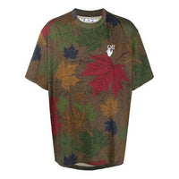 Off-White SS21 Printing Pattern Short Sleeve Brown OMAA038F20FAB0096001