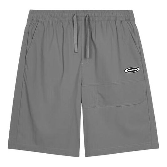 Skechers Mid-Waist Drawstring Straight Sports Shorts 'Grey' L224M059-040R