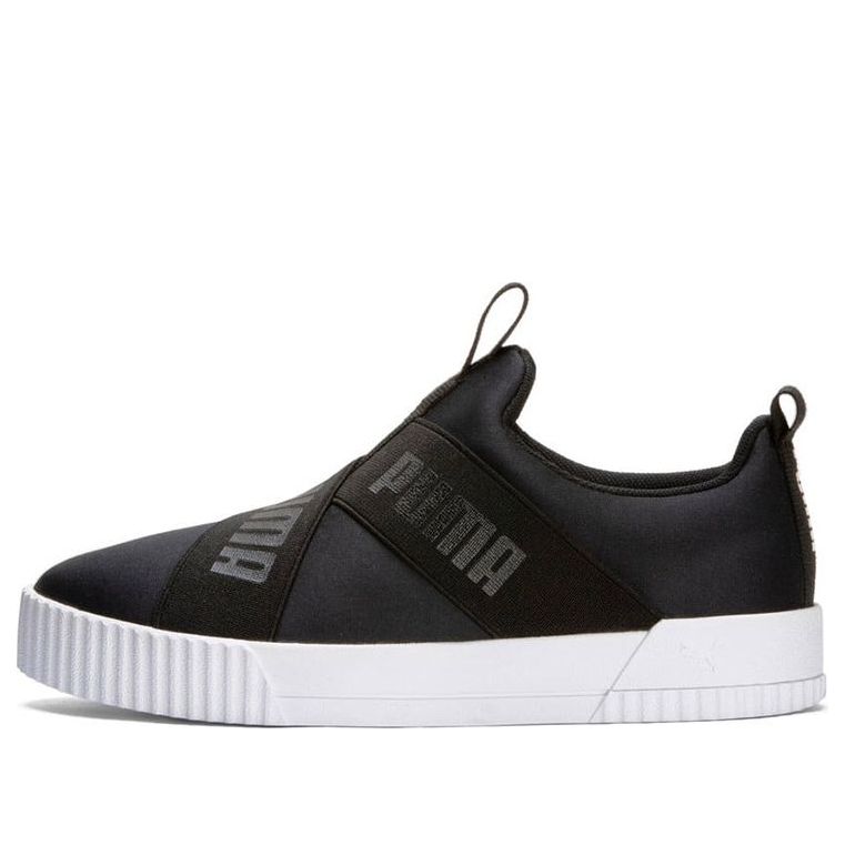PUMA Carina Leisure Board Shoes Black/White 375966-01