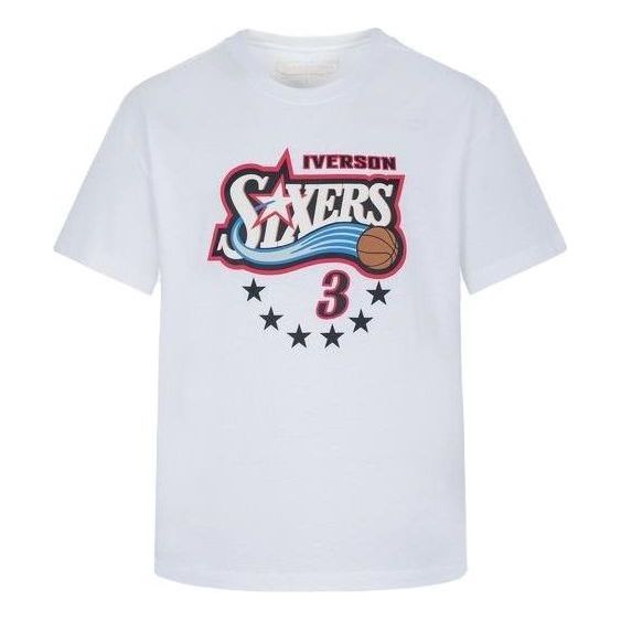 Mitchell & Ness x NBA Philadelphia 76ers T-shirt 'Allen Iverson 3' MNJYSST22017-WHITE